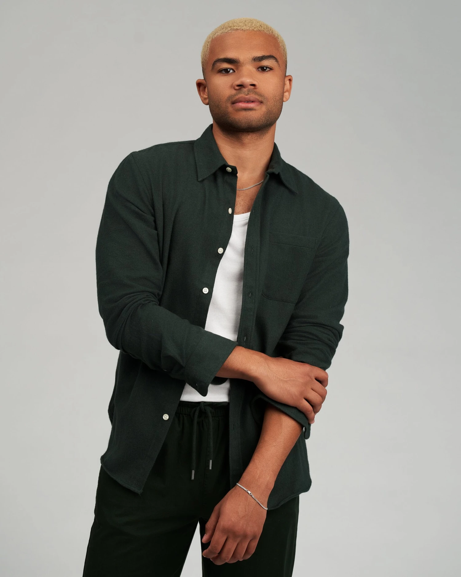 Colorful Standard Organic Flannel Shirt - Purple Haze - Image 2