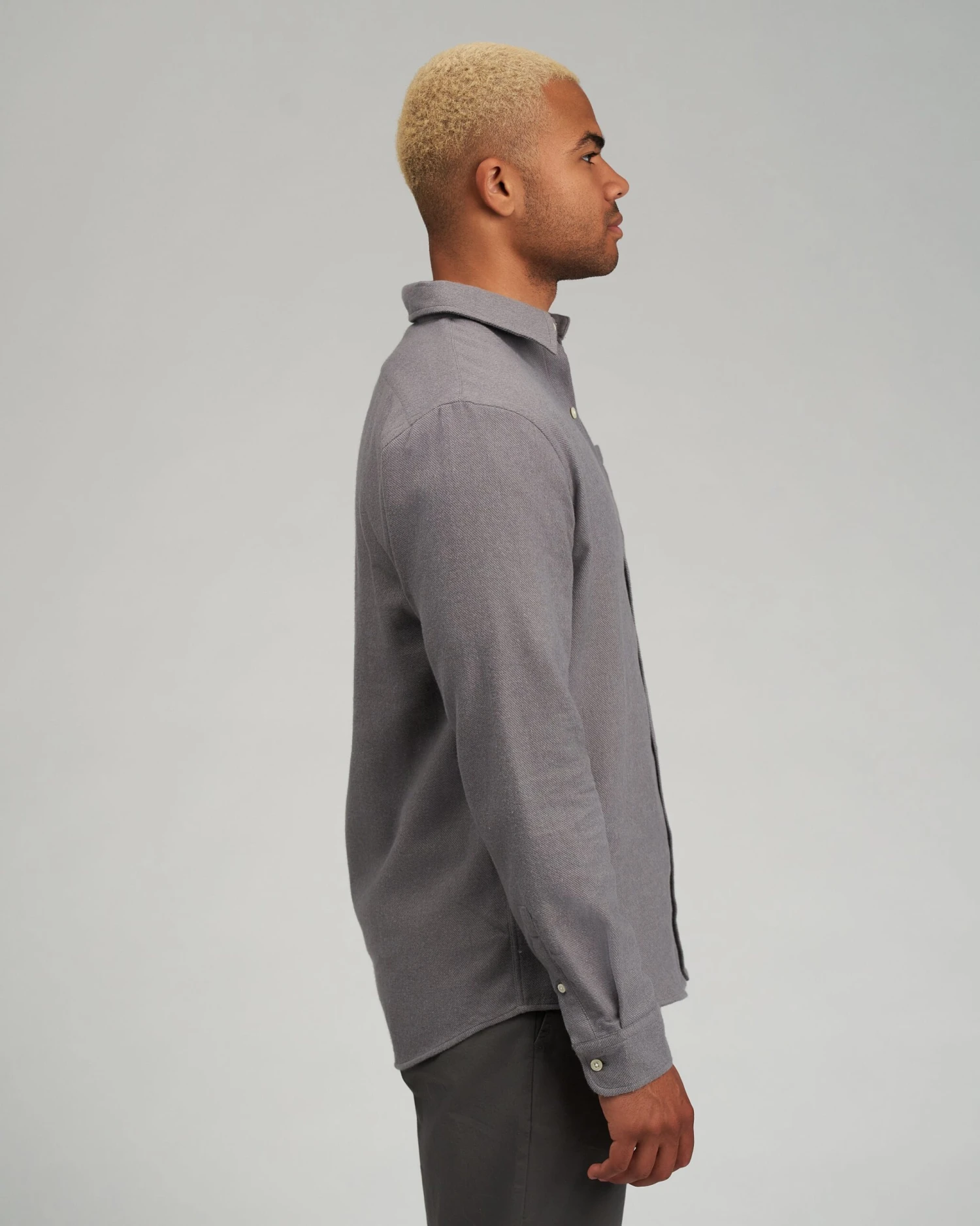 Colorful Standard Organic Flannel Shirt - Sandstone Orange - Image 4