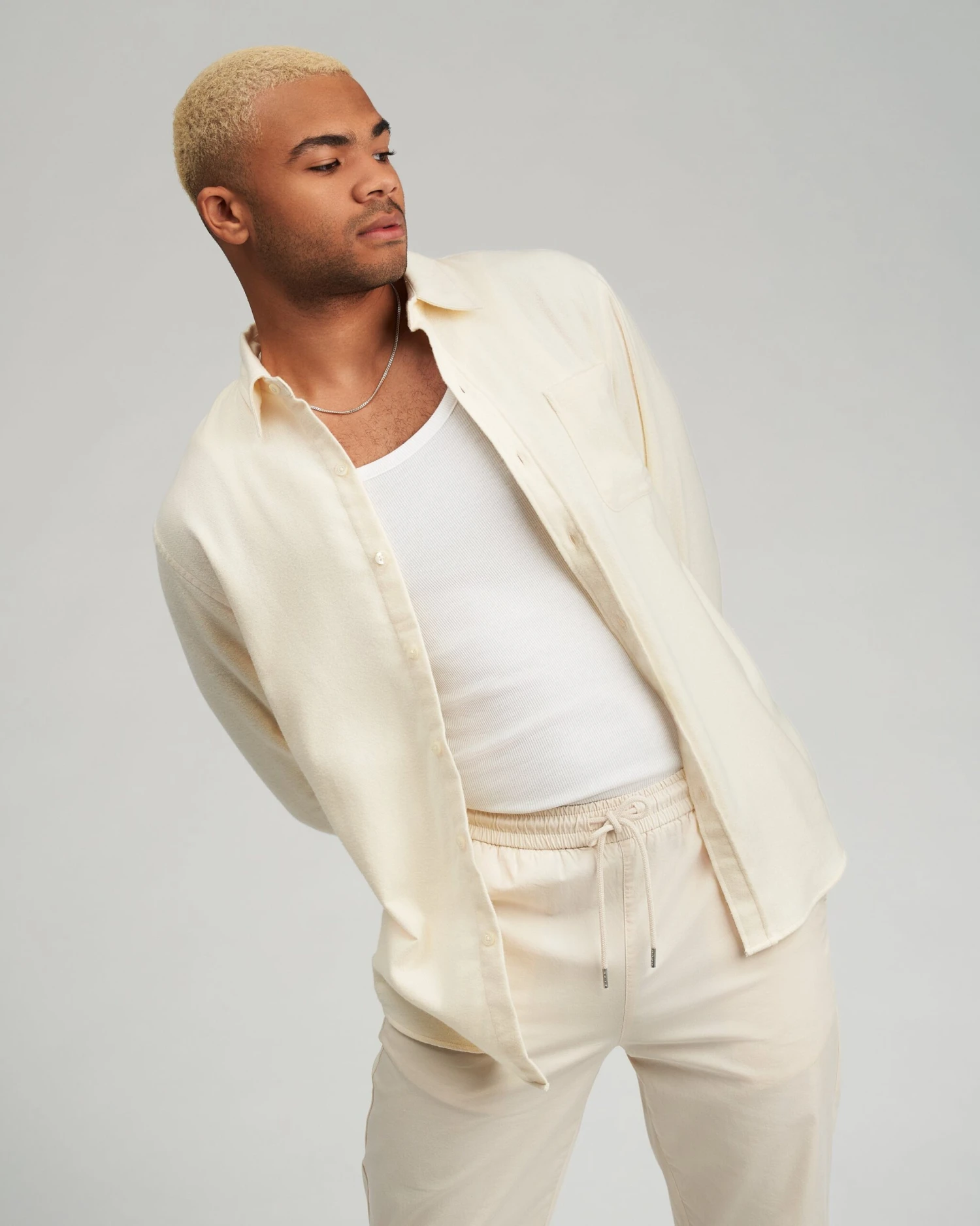 Colorful Standard Organic Flannel Shirt - Petrol Blue - Image 3