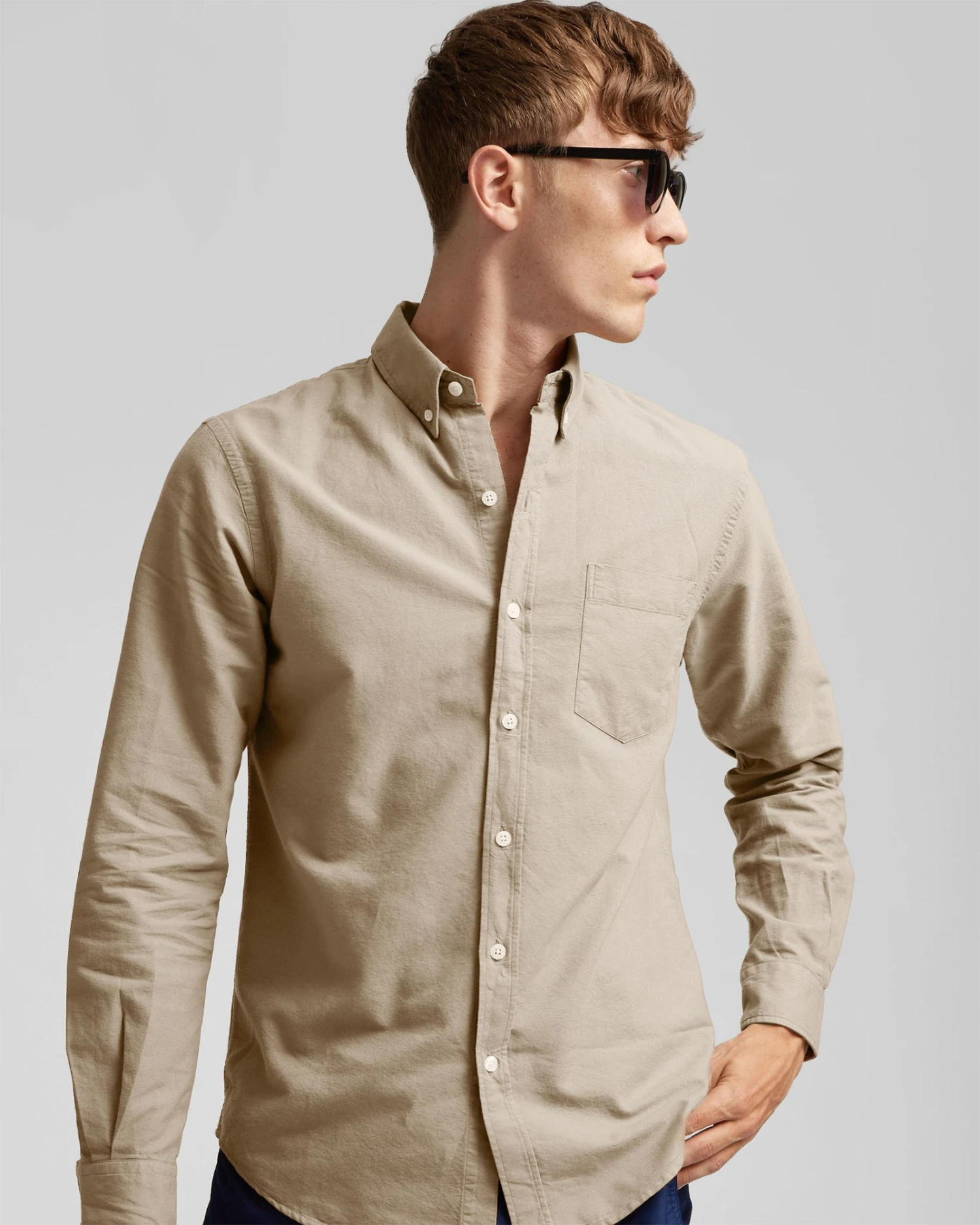 Colorful Standard Organic Button Down Shirt - Seaweed Green - Image 2