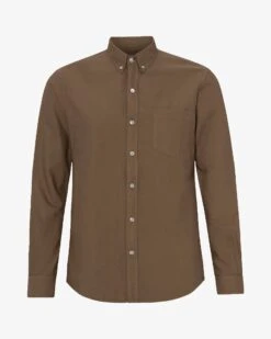 Colorful Standard Organic Button Down Shirt - Cedar Brown