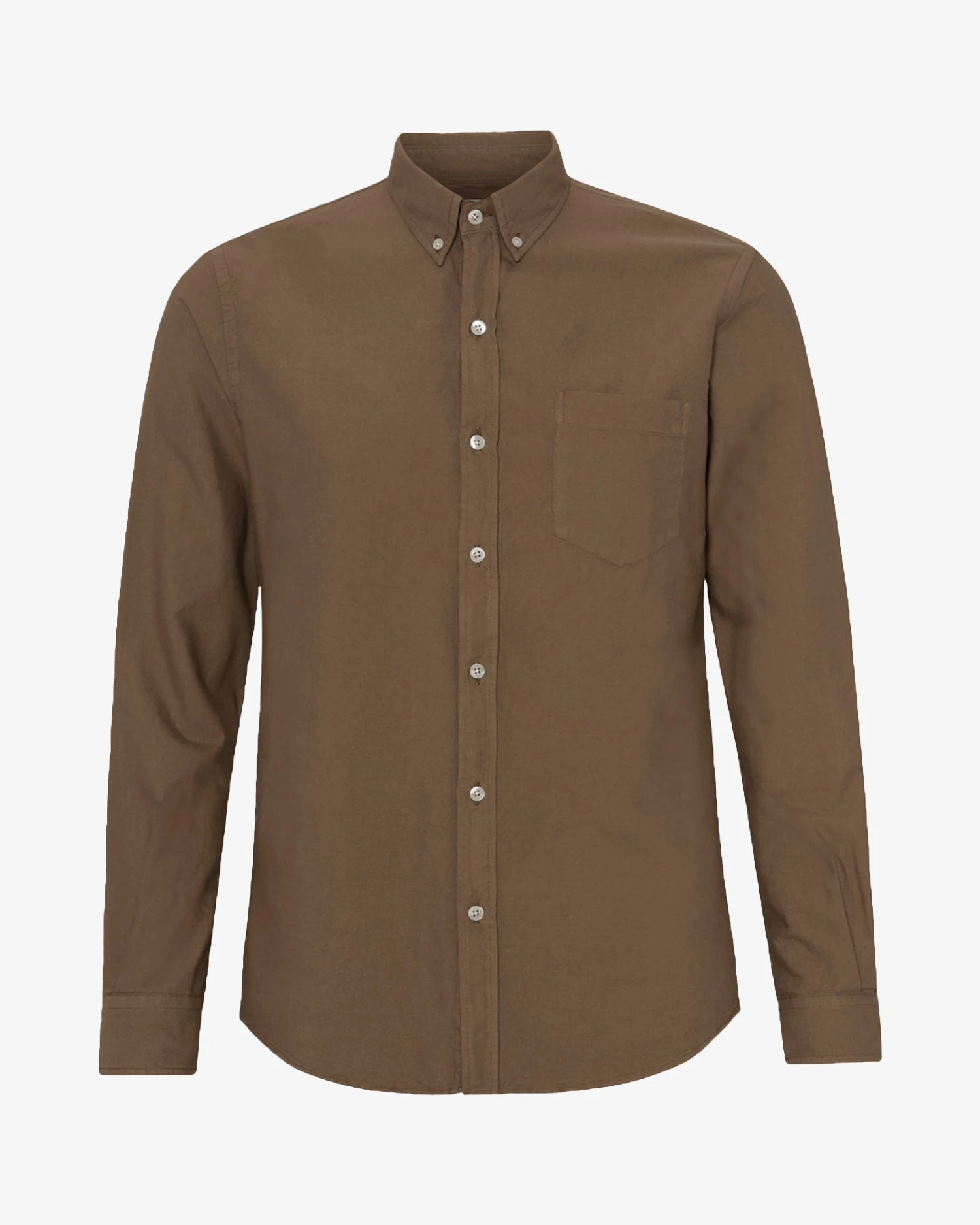 Colorful Standard Organic Button Down Shirt - Cedar Brown