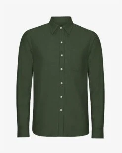 Colorful Standard Organic Flannel Shirt - Hunter Green