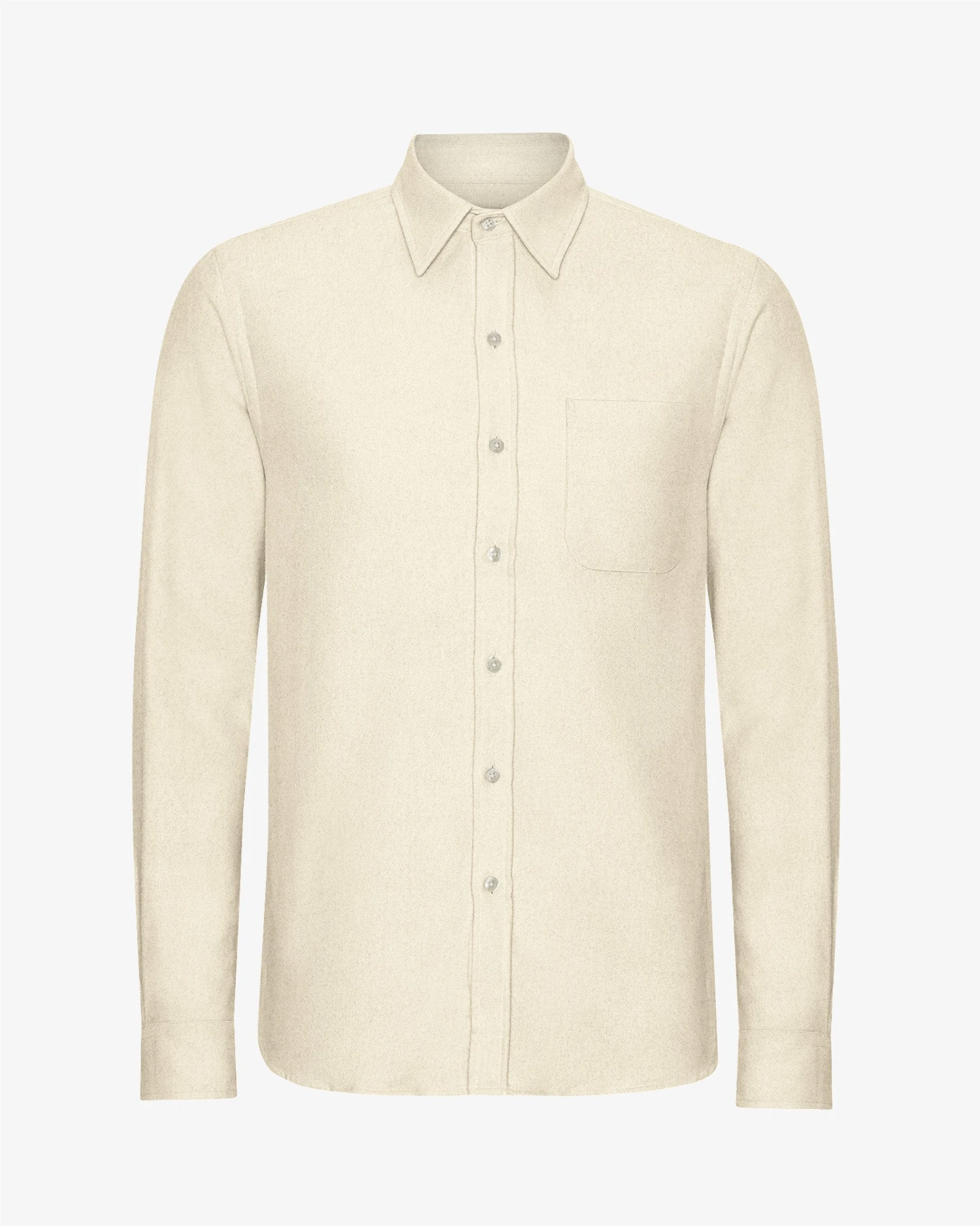 Colorful Standard Organic Flannel Shirt - Ivory White