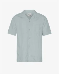 Colorful Standard Linen Short Sleeved Shirt - Cloudy Grey
