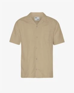 Colorful Standard Linen Short Sleeved Shirt - Desert Khaki
