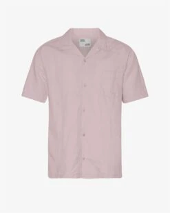 Colorful Standard Linen Short Sleeved Shirt - Faded Pink