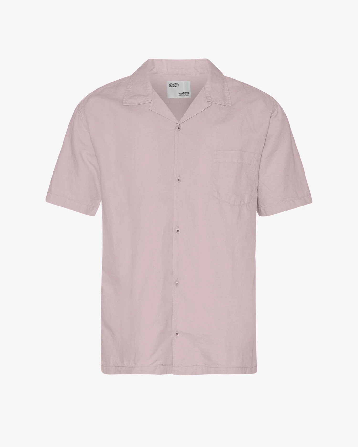 Colorful Standard Linen Short Sleeved Shirt - Faded Pink