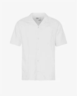Colorful Standard Linen Short Sleeved Shirt - Optical White