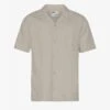 Colorful Standard Linen Short Sleeved Shirt - Oyster Grey