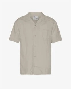 Colorful Standard Linen Short Sleeved Shirt - Oyster Grey