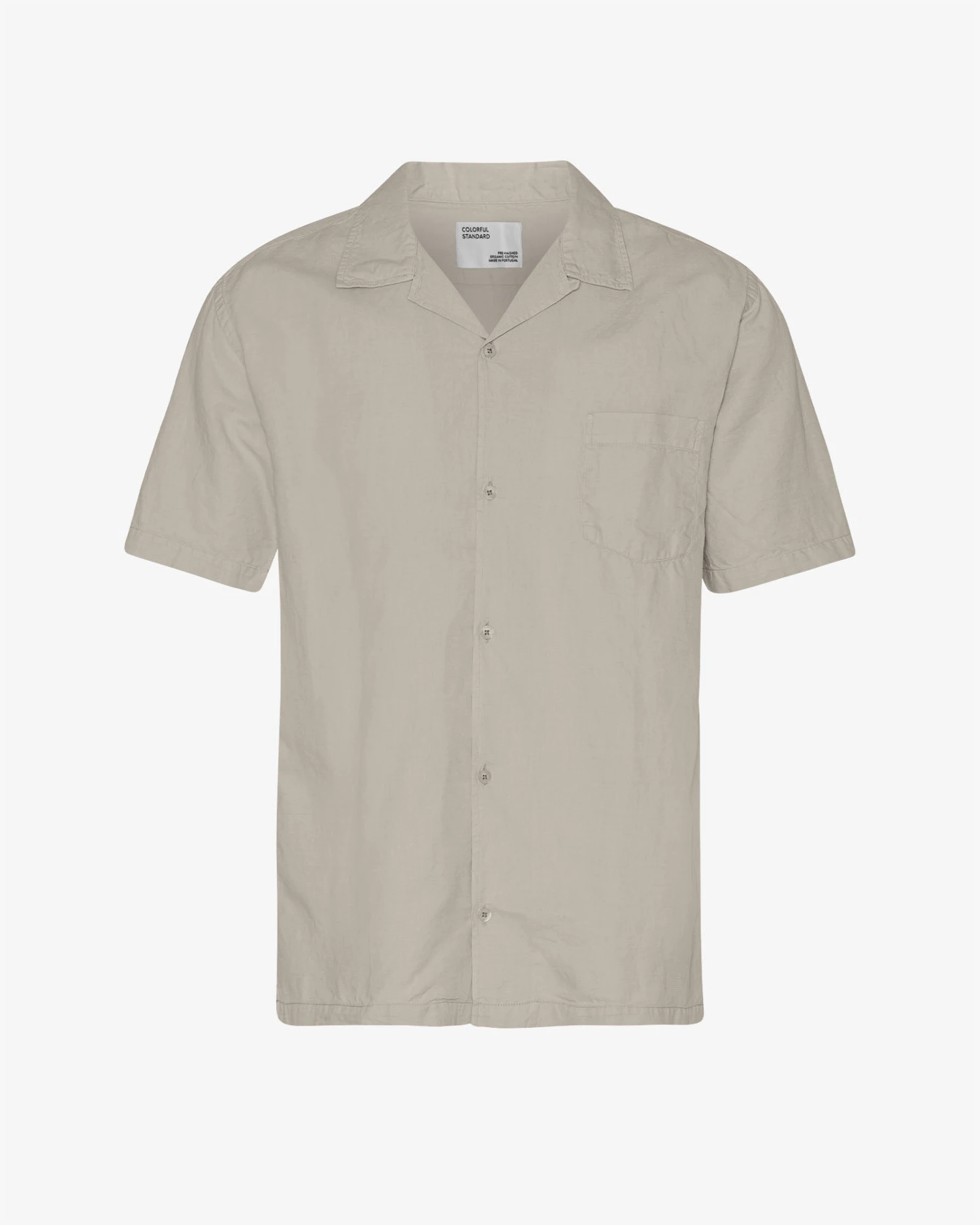 Colorful Standard Linen Short Sleeved Shirt - Oyster Grey