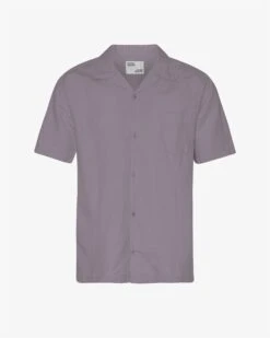 Colorful Standard Linen Short Sleeved Shirt - Purple Haze