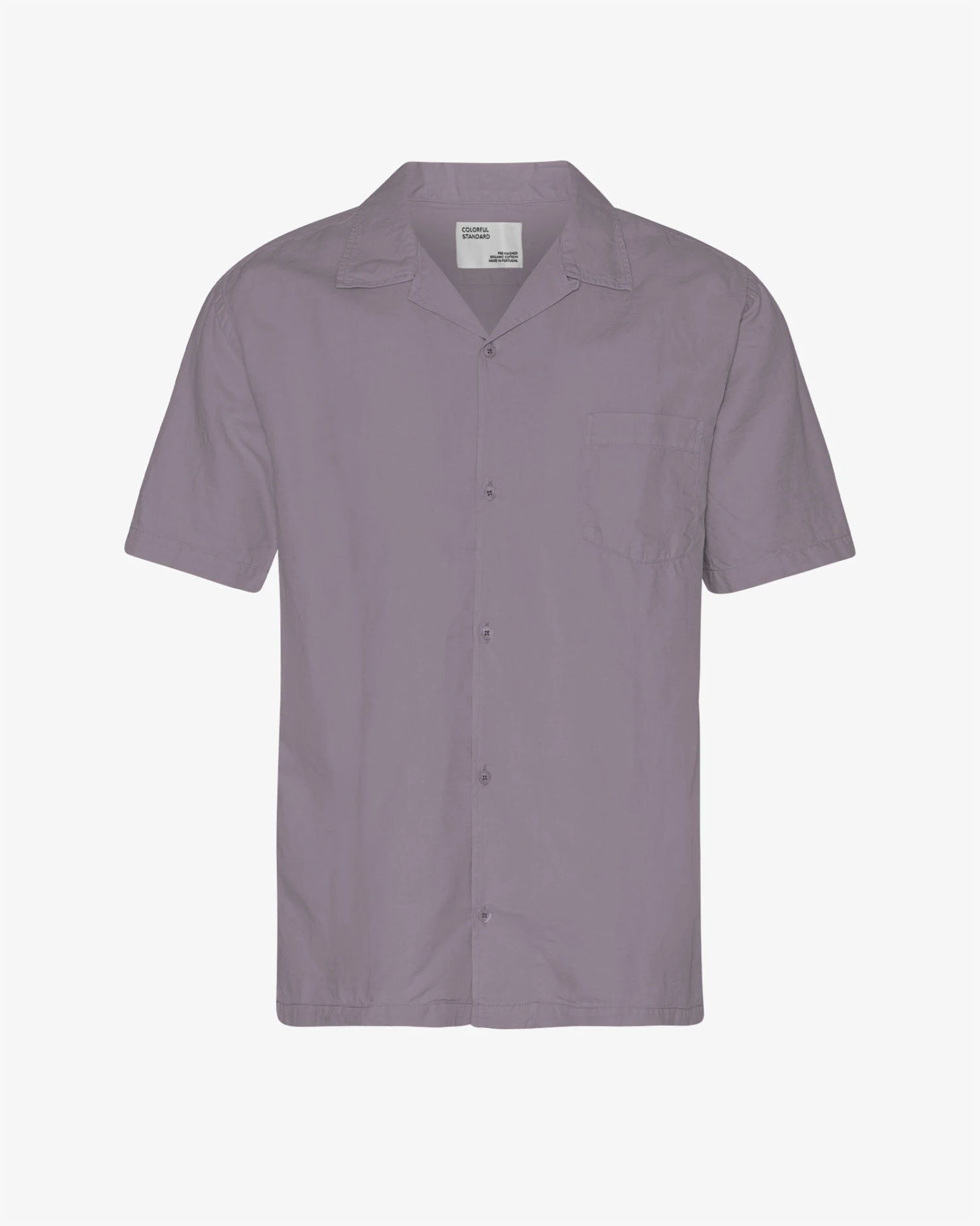 Colorful Standard Linen Short Sleeved Shirt - Purple Haze