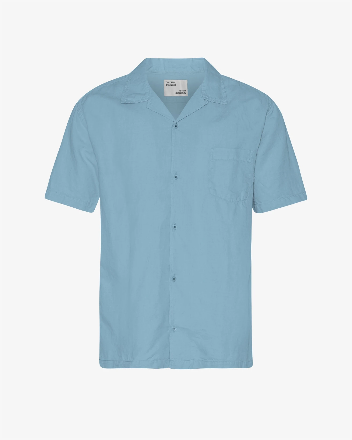 Colorful Standard Linen Short Sleeved Shirt - Seaside Blue