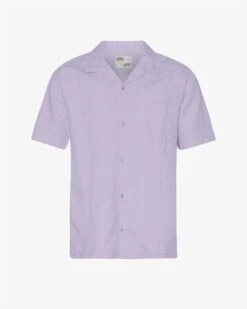 Colorful Standard Linen Short Sleeved Shirt - Soft Lavender