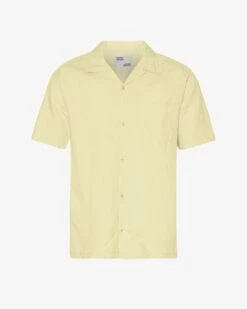 Colorful Standard Linen Short Sleeved Shirt - Soft Yellow