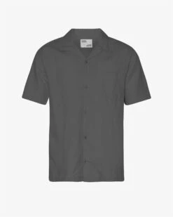 Colorful Standard Linen Short Sleeved Shirt - Storm Grey