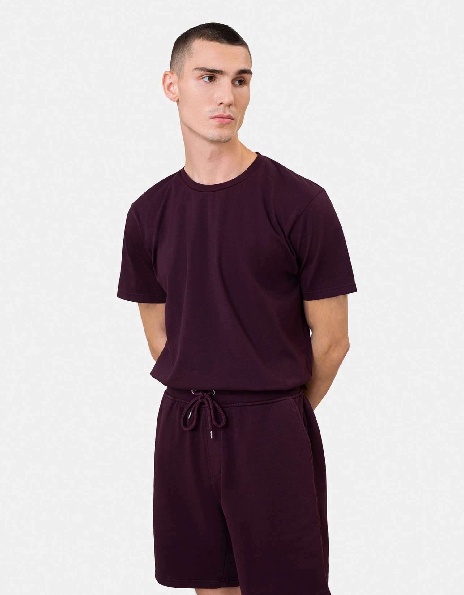 Colorful Standard Classic Organic Sweatshorts - Limestone Grey - Image 3