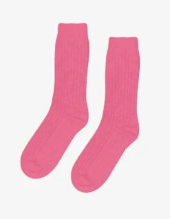 Colorful Standard Merino Wool Blend Sock - Bubblegum Pink