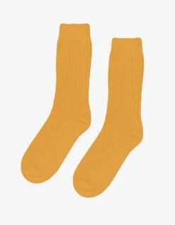 Colorful Standard Merino Wool Blend Sock - Burned Yellow
