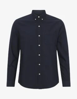 Colorful Standard Organic Button Down Shirt - Navy Blue
