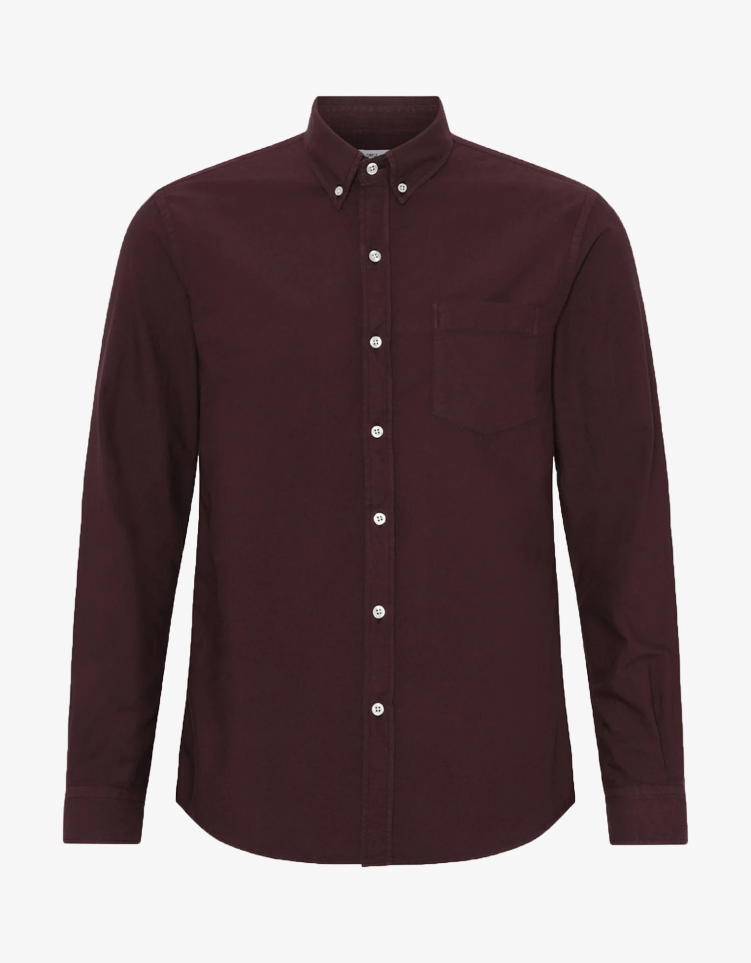 Colorful Standard Organic Button Down Shirt - Oxblood Red