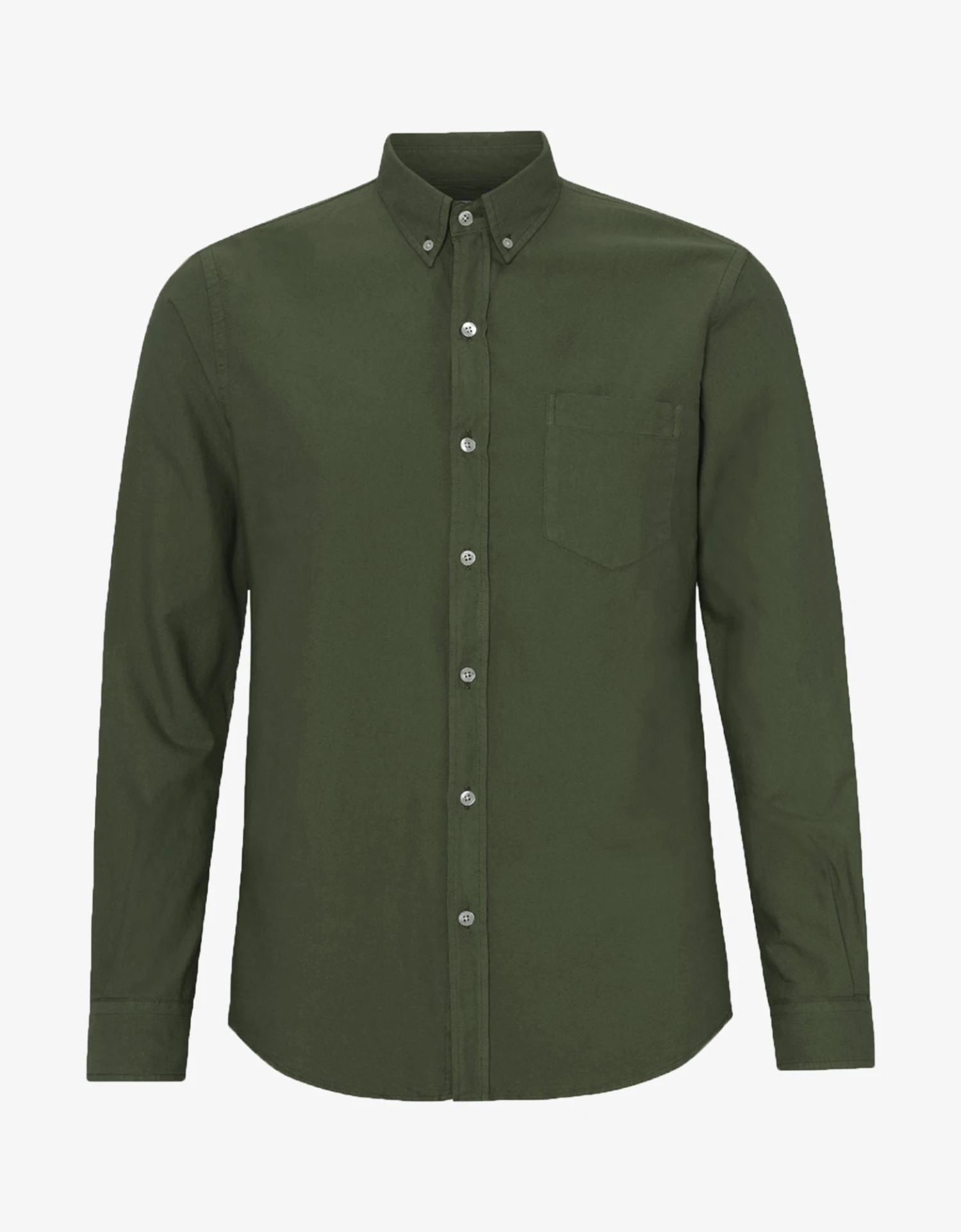 Colorful Standard Organic Button Down Shirt - Seaweed Green