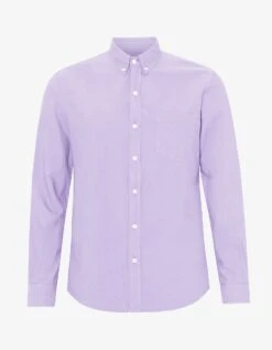 Colorful Standard Organic Button Down Shirt - Soft Lavender