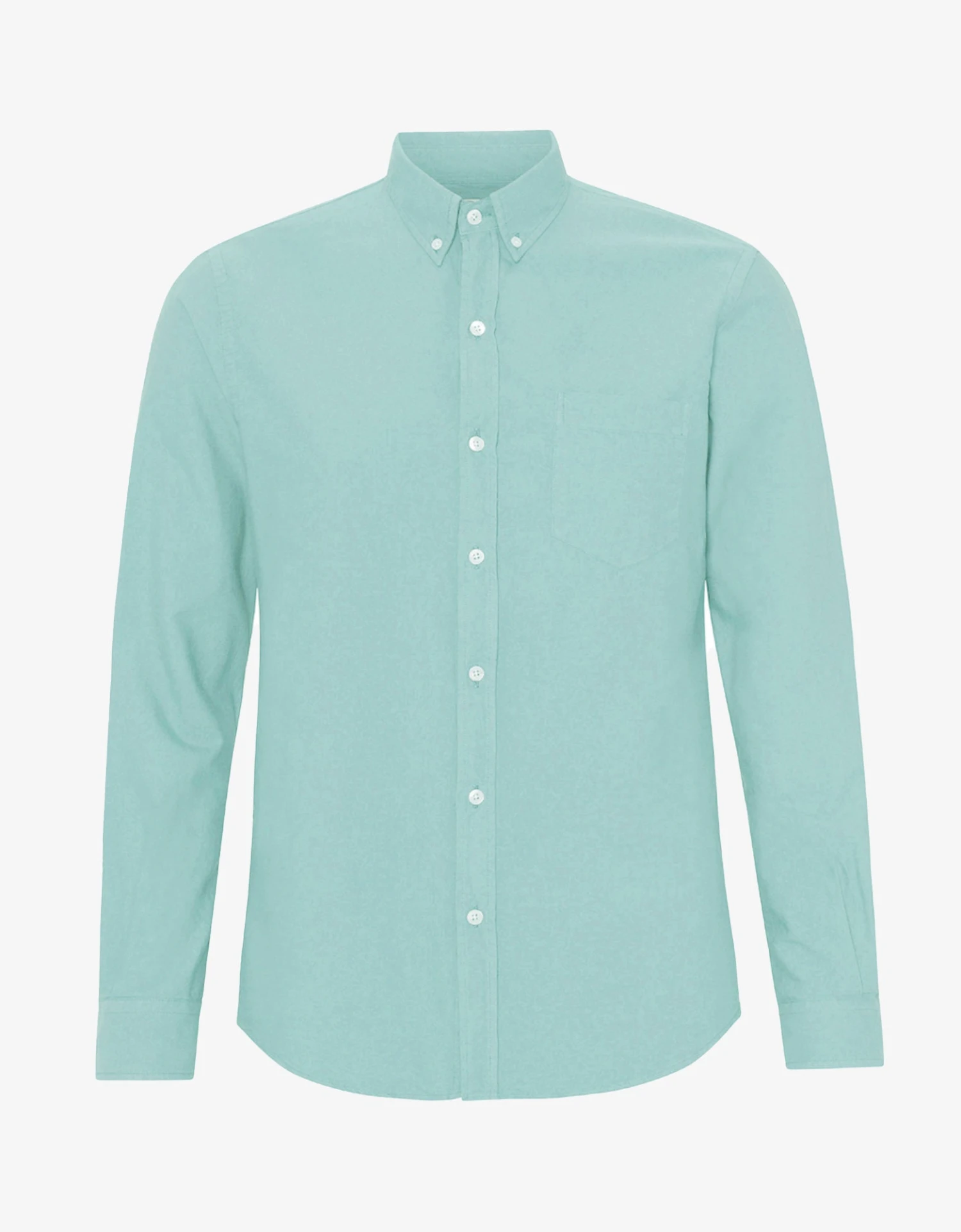 Colorful Standard Organic Button Down Shirt - Teal Blue