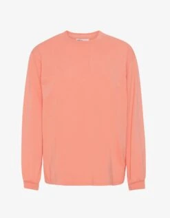Colorful Standard Oversized Organic LS T-shirt - Bright Coral