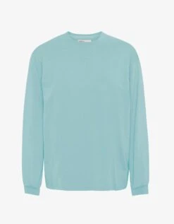 Colorful Standard Oversized Organic LS T-shirt - Teal Blue